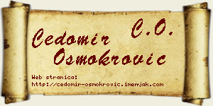 Čedomir Osmokrović vizit kartica